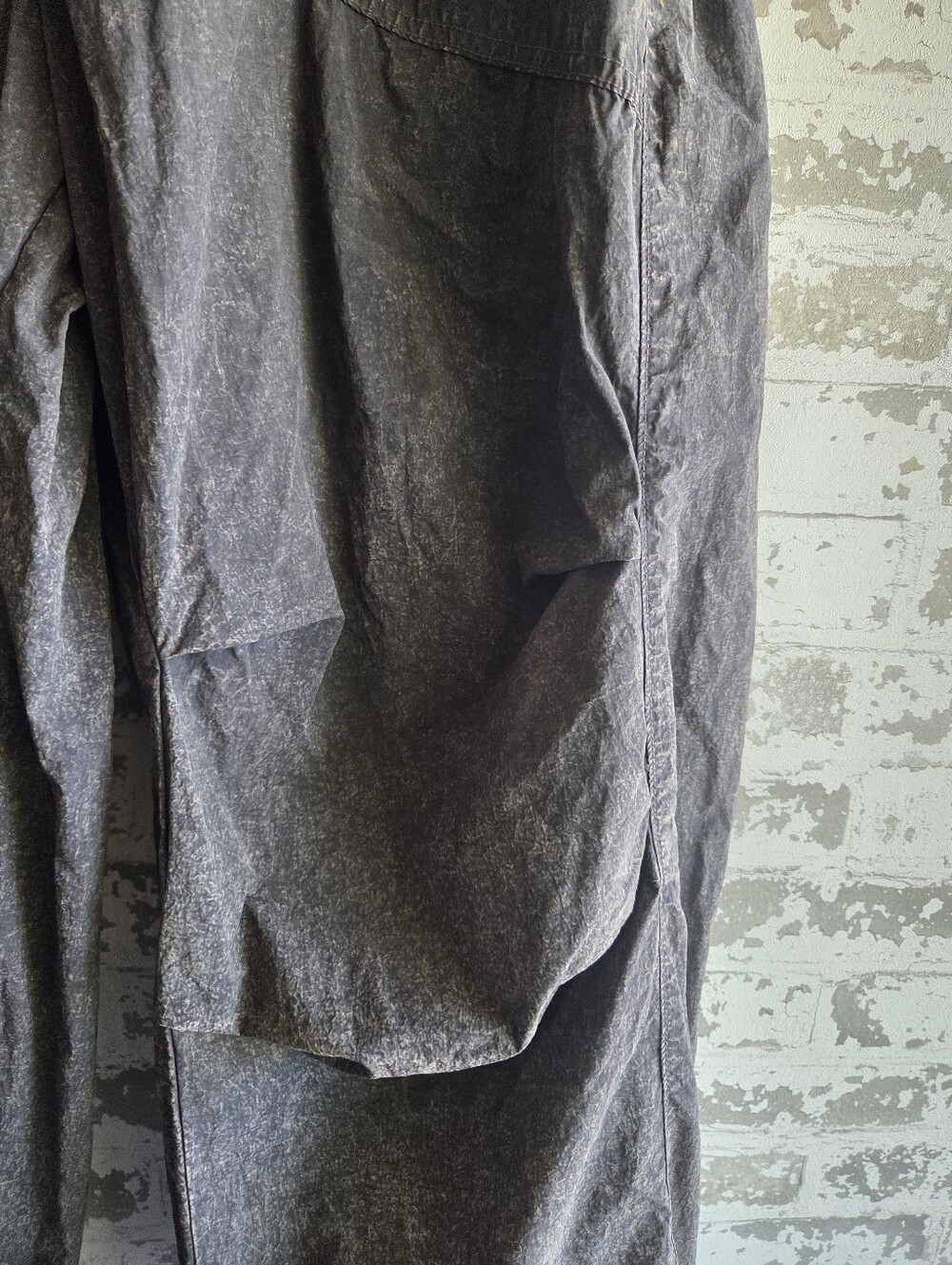 NWT Urban Outfitters Sloan Nylon Baggy Balloon Pants Black L - Picture 2 of 11
